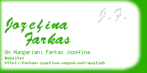 jozefina farkas business card